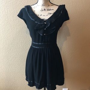 Anthropologie black dress.